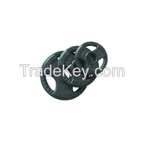 black rubber coat  plate with three handles