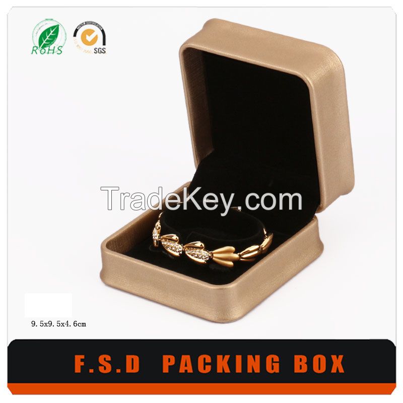 Luxury Golden Leather Gift Box For Jewellery
