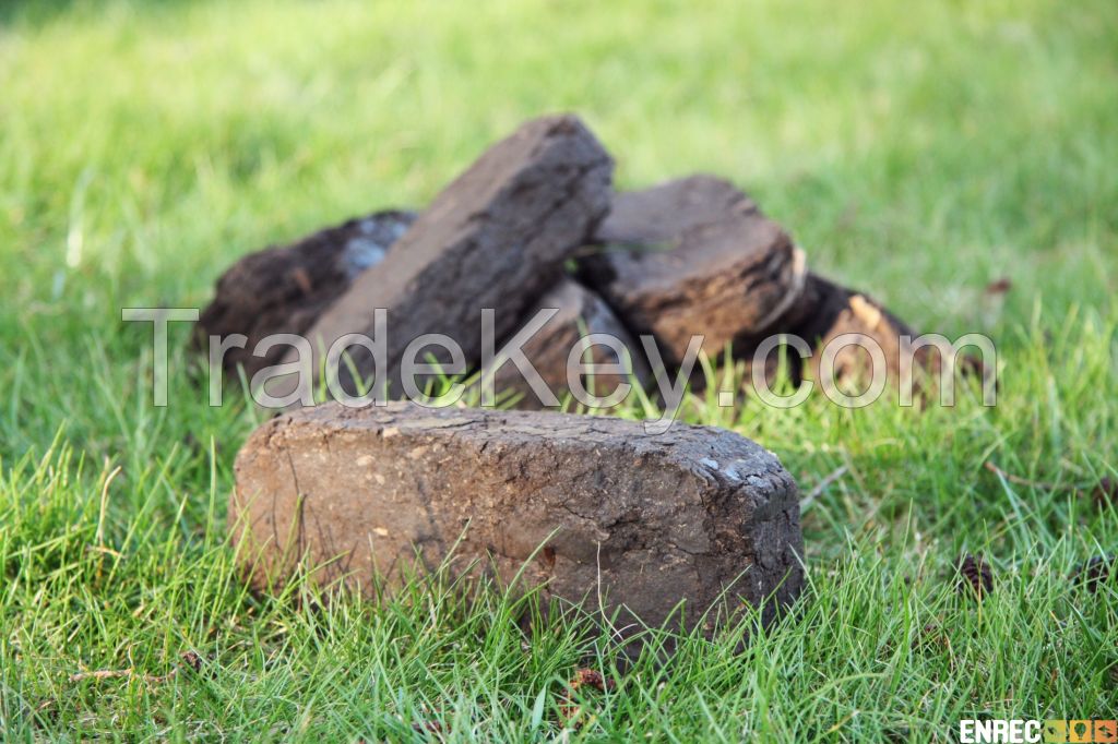 Peat briquettes