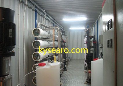 Land based containerized seawater desalination system RO plant