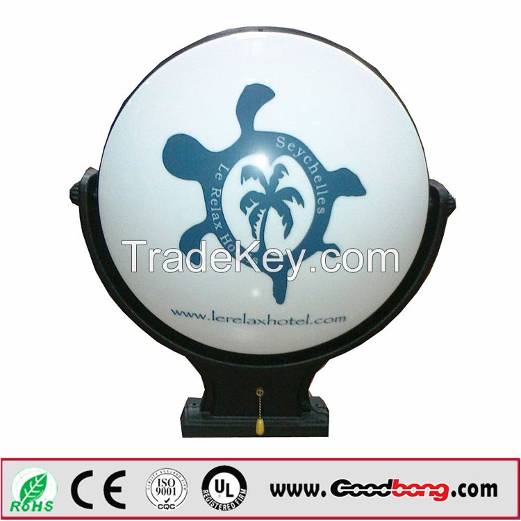 3D Acrylic Formed Mould LED Illuminated Rotating Light Box Sign