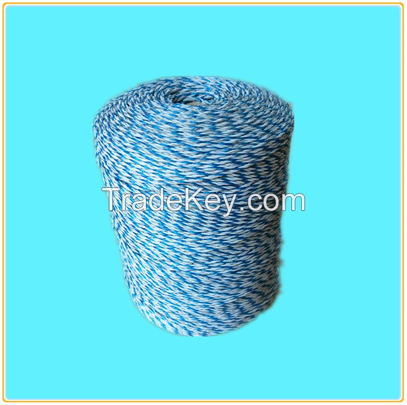 wire fence,electric fence plastic post, pasture fence,electricity rope,pe/pp rope,twine,made in china