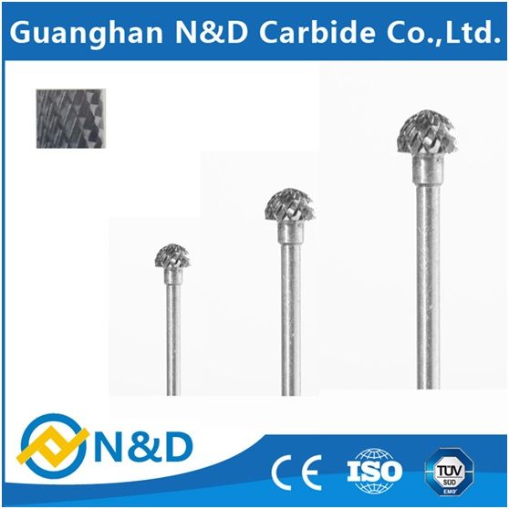 Double distribution tooth carbide rotary burs