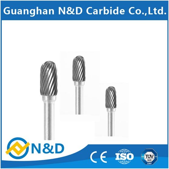 Cylinder with ball top heavy alloy burs carbide