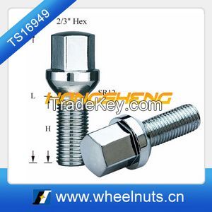 chrome plated car hub bolt