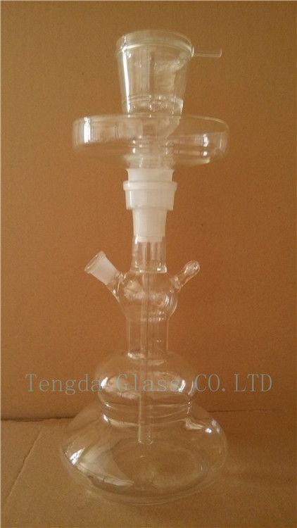 H-5173 glass nargile with leather package made by tengda