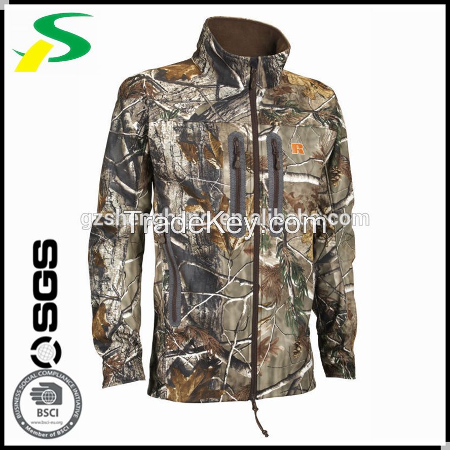 Outdoor hunting clothing with camouflage fabric for hunter