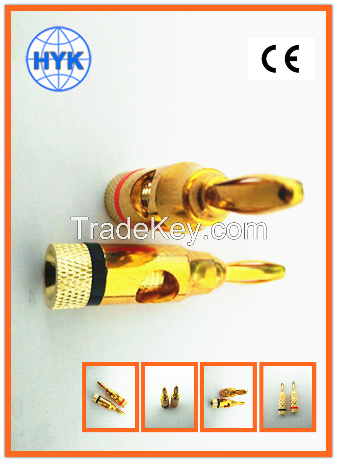 HIFI metal plated Banana plug/T plug/electrical plugs &amp;amp;amp;amp;amp;amp;amp;amp;amp; sockets