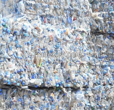 PET bottle scrap in bales