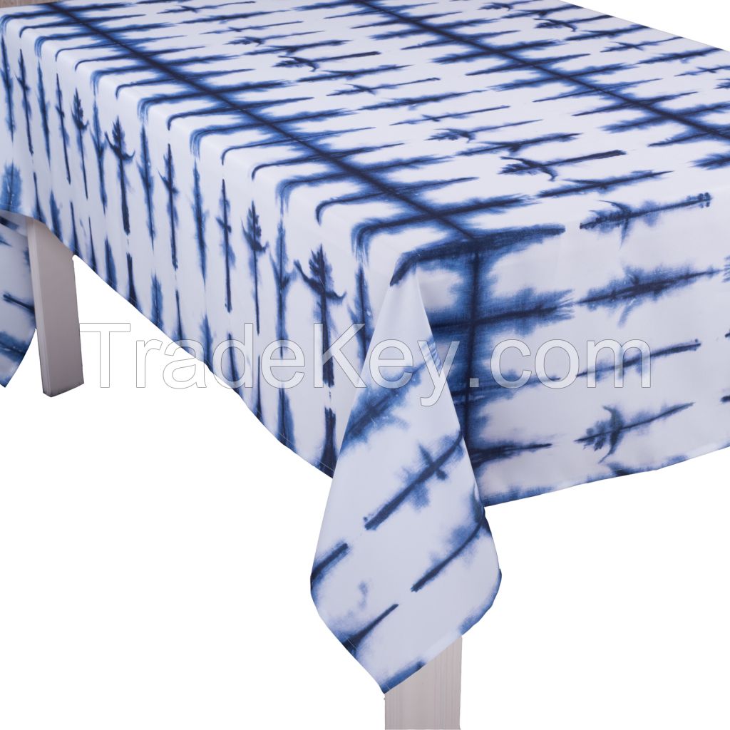 Blue Printed Table Cloth