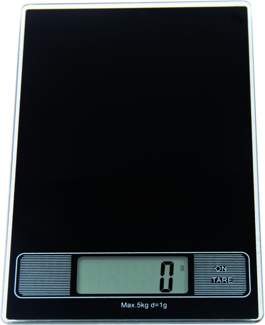 Tempered Glass Digital Kitchen Scale 10kg 1g with clock function