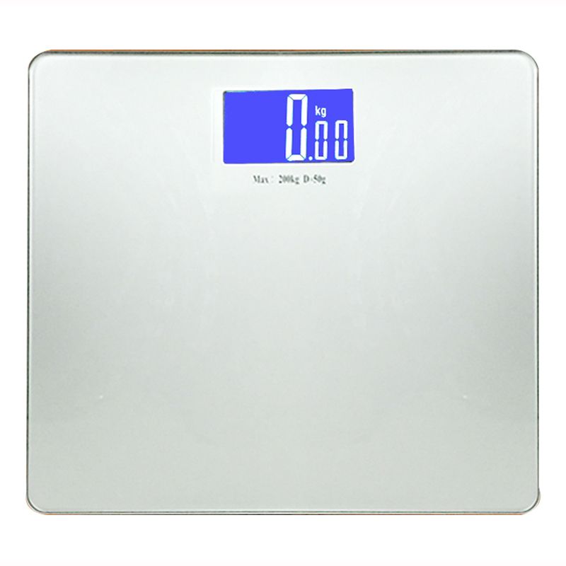 Large Glass Platform 200kg Backlit Screen Digital Personal Scale  Hotel Scale