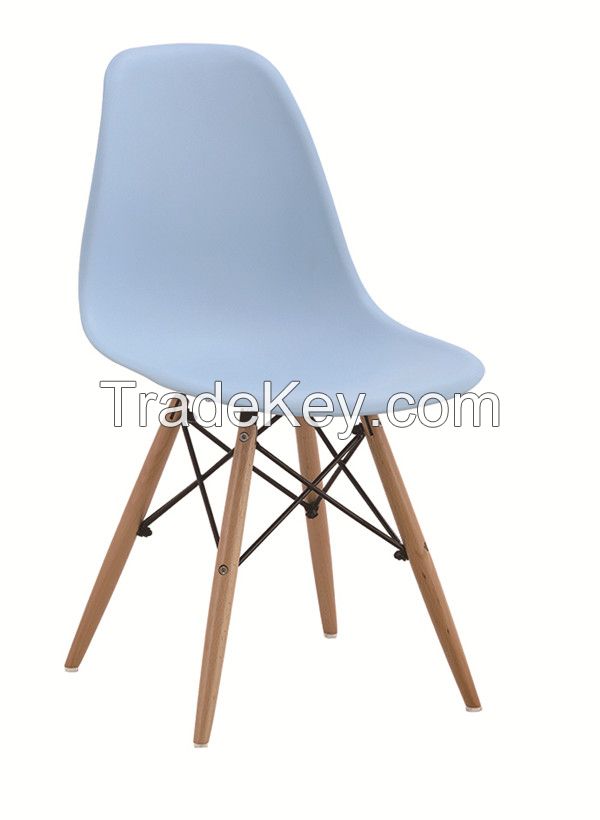 cheap pp eames chair wood legs plastic chair made in china PC119