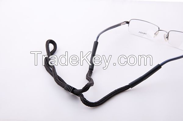 eyewear adjustable sturdy eyeglass sport strap cords sunglass retainer with silicon end tube eyeglass lanyard