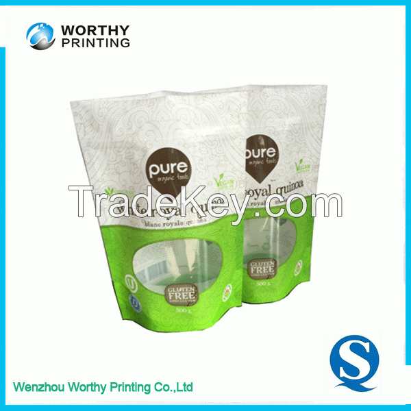 Laminated customized raw material printing OPP food plastic bag