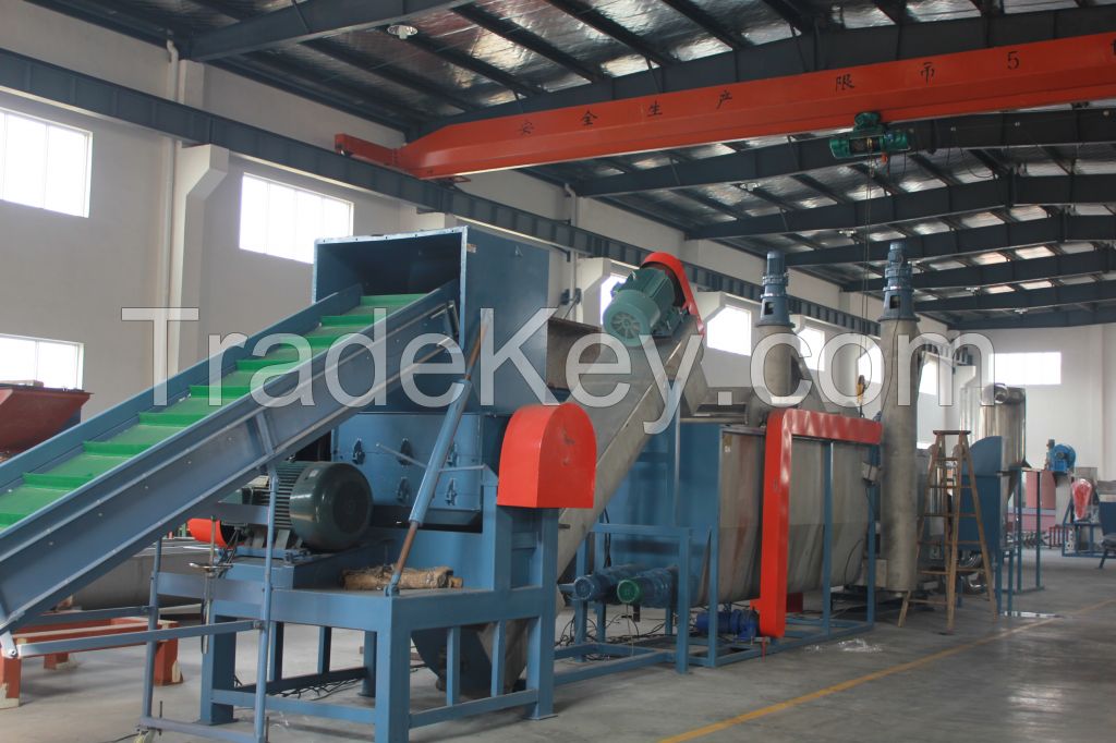 PET Bottle crushing and washing and drying line