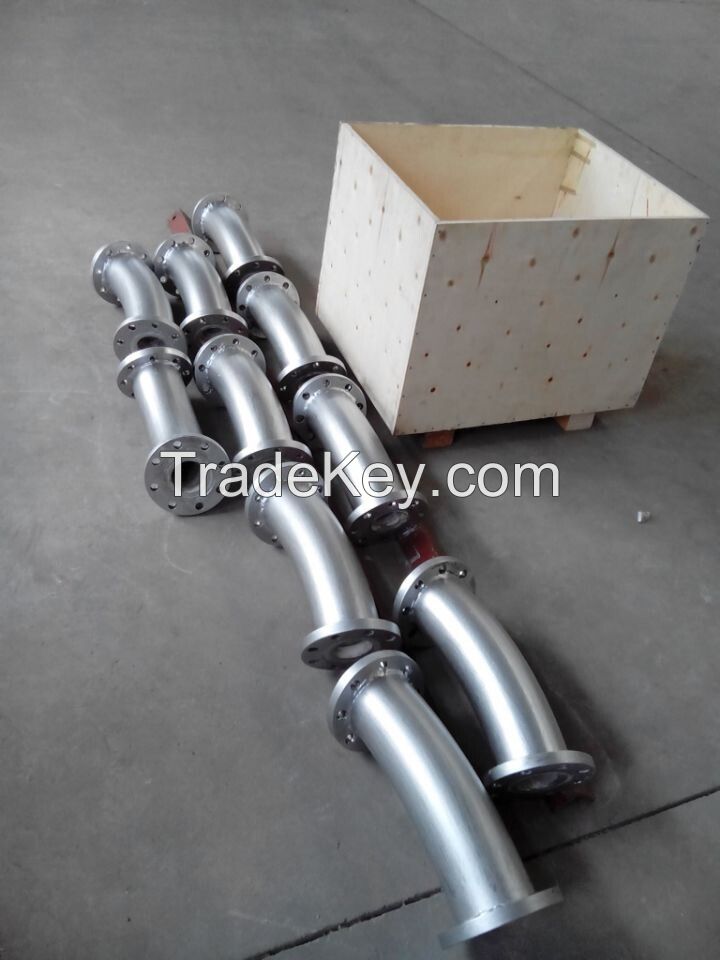 Excellent wear resistant ceramic lined steel pipe