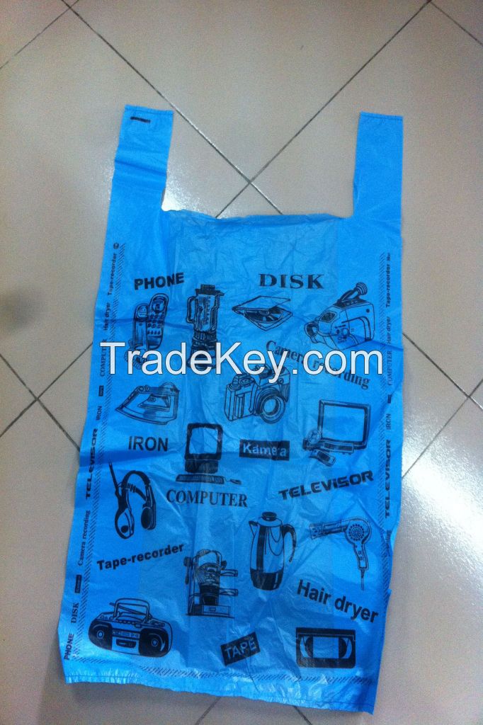 Printed T-shirt bags (HDPE/LDPE)