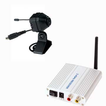  2.4GHz Wireless Hidden Security Color AV Camera Kit