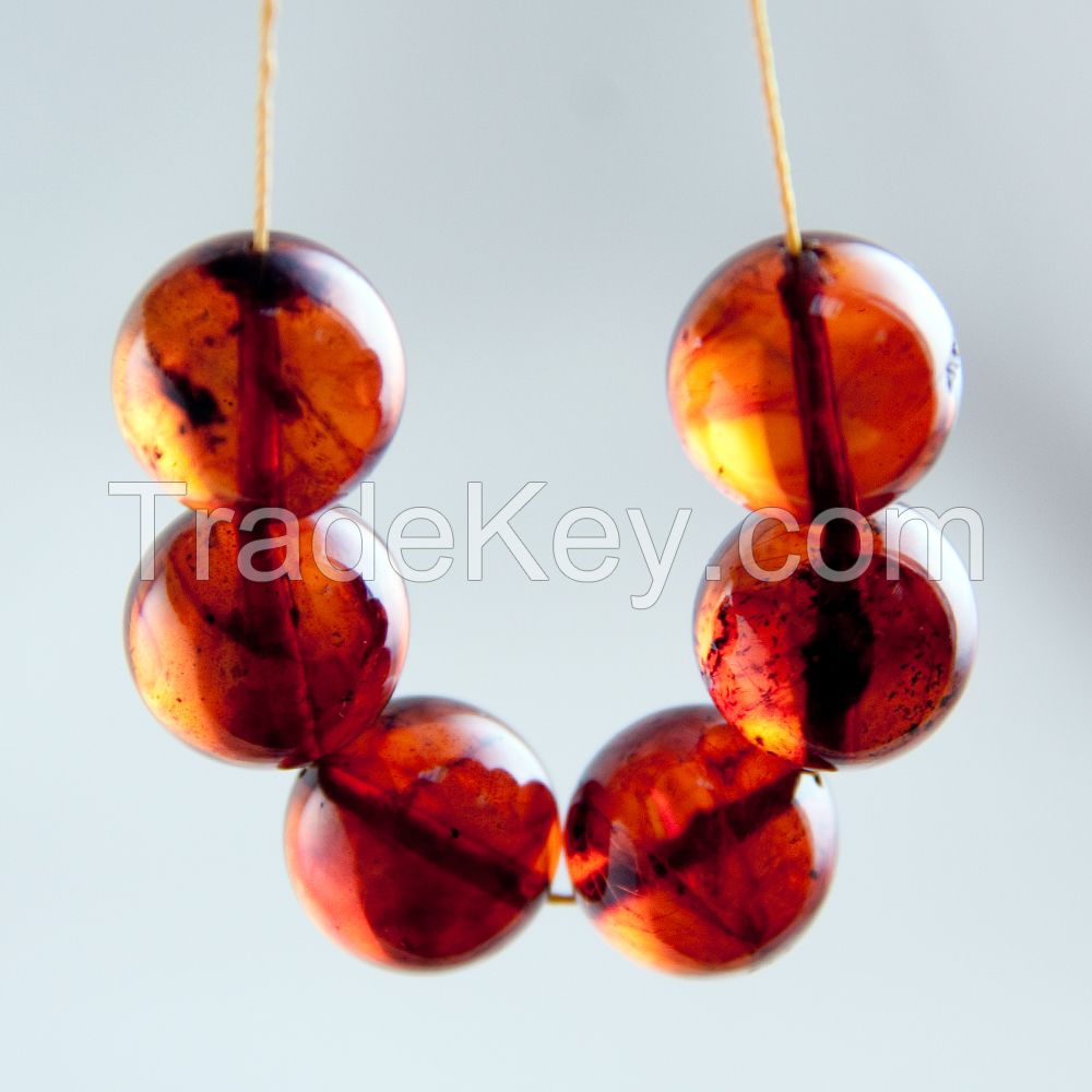 Natural amber beads from Kaliningrad