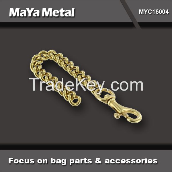 high quality fashion gold stainless steel metal chain for bags