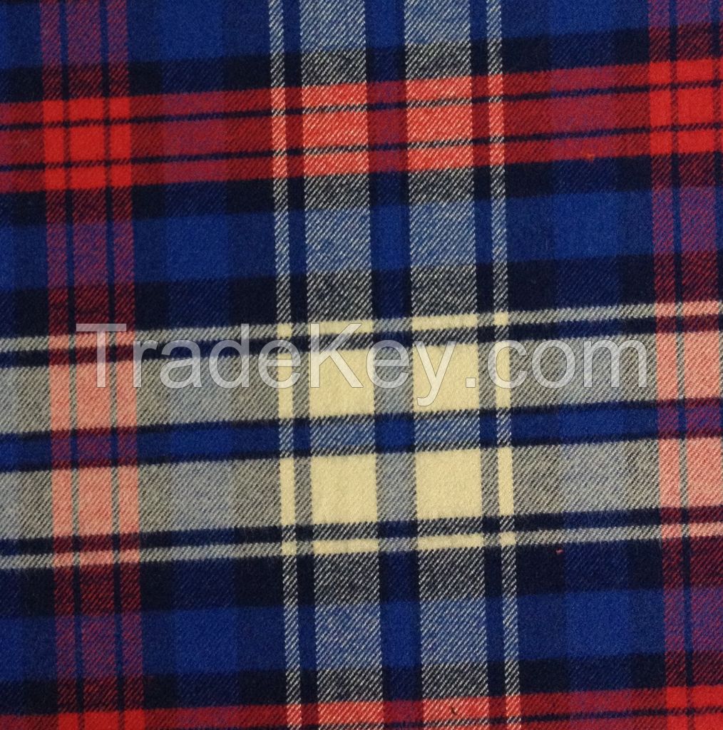 yarn-dyed check flannel