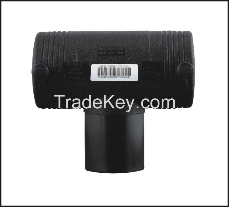 HDPE Pipe Fittings Electrofusion equal tee