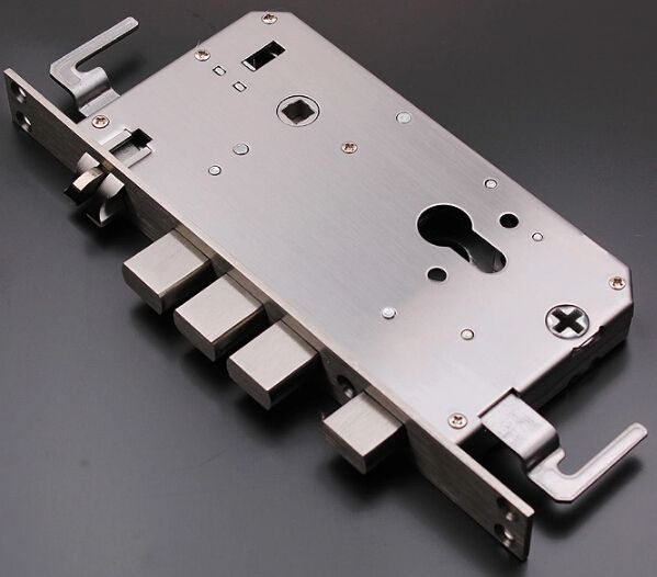 Global Door Controls 1-1/8 in. Aluminum Mortise Lock with Deadlock