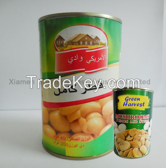 canned mushroom pns manufacturer from china for export