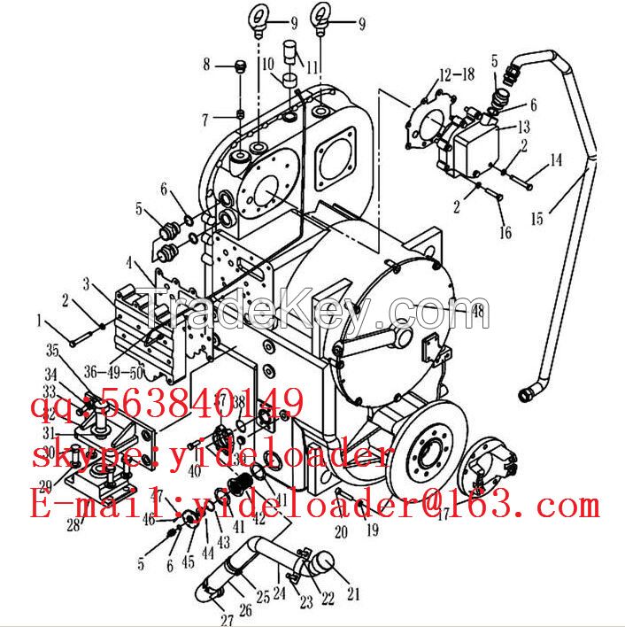 SDLG Wheel Loader sparepart Gearbox Assembly 29050000021 29050011311 2