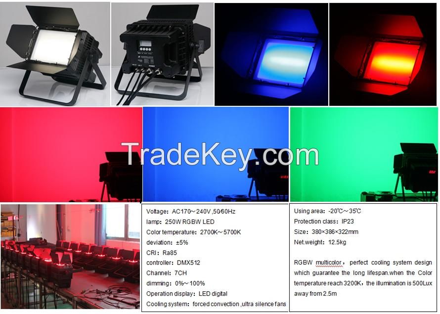 280W RGBW LED floodlight for stage, theater etc