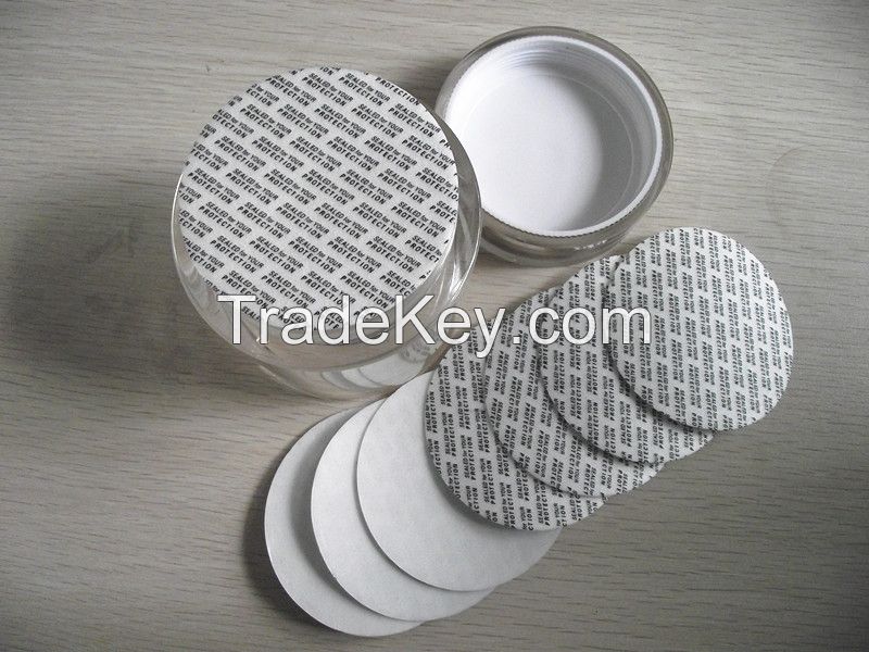 Peelable pressure sensitive liner for bottle cap