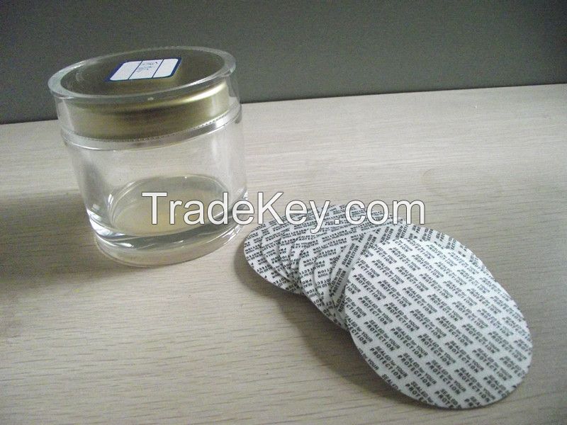 Peelable pressure sensitive liner for bottle cap