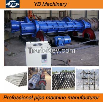 Automatic high quality centrifugal cement tube making machine with low