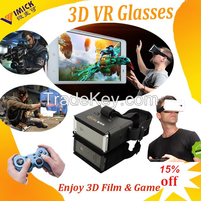 hot seller 3D Virtual Reality Headset 3D glasses for smart phone