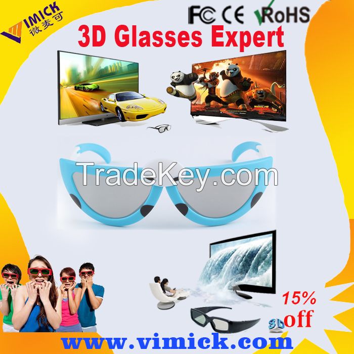 Hot seller Circular Polarized 3D Glasses for TV & Movies