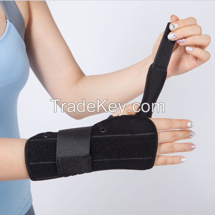 lace up wrist wraps aluminum bars padded wrist fracture splint wrist support brace