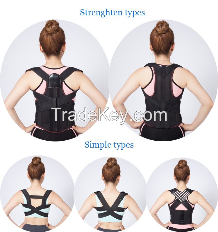 orthopedic shoulder back brace lumbar traction belt / back pain relief posture corrector