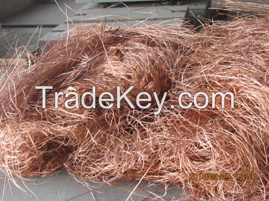 Copper Scrap, Copper Wire Scrap, Mill Berry Copper 99%  (A)