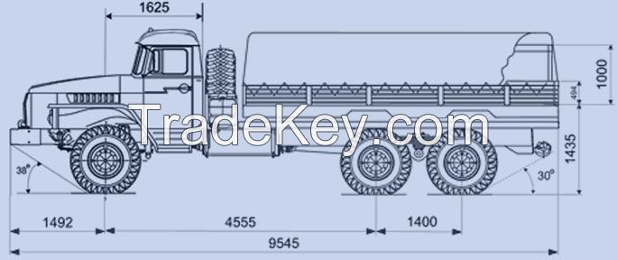 Russian 6x6 heavy all-terrain truck