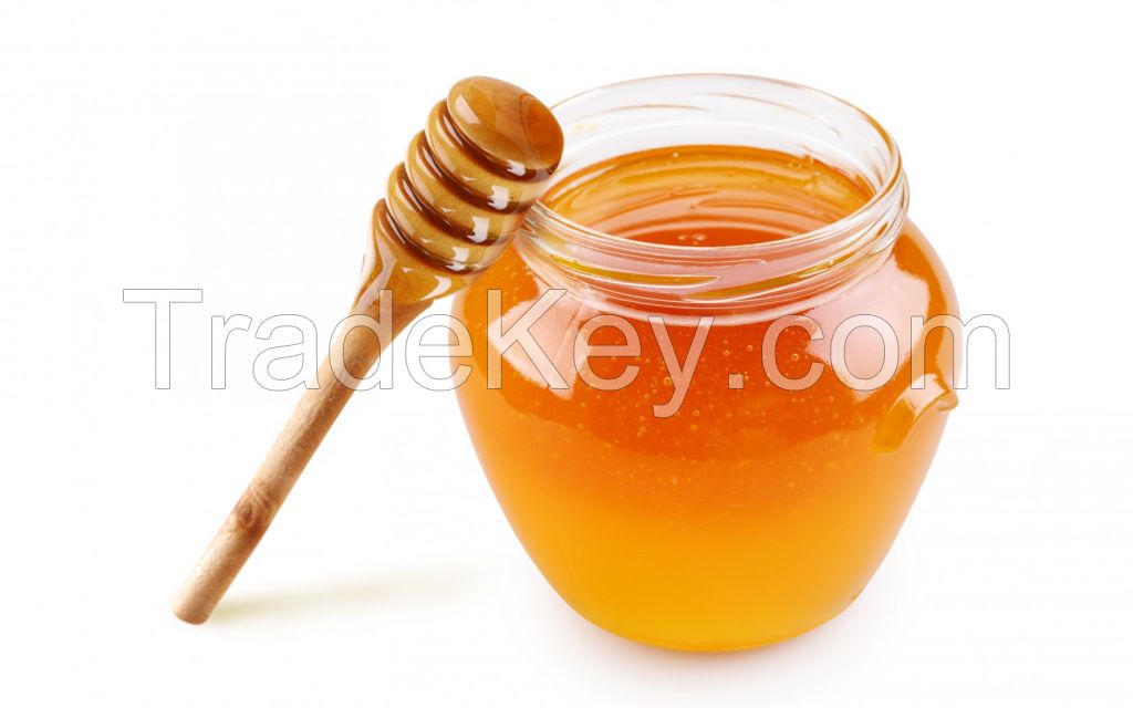 100% Natural Honey With Different Nature Wild Flowers