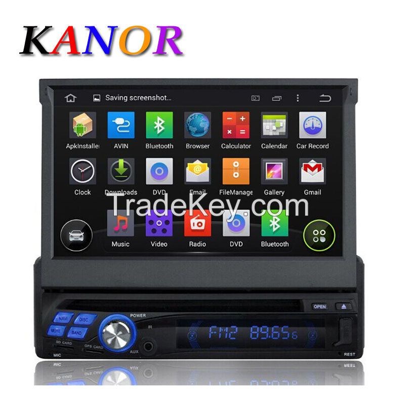 Quad Core Android 4.44 Single 1 Din 7" Universal Capacitive Touchscree