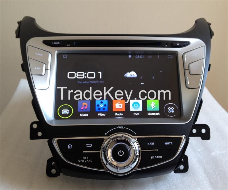 Android 4.44 Quad Core Hyundai Elantra 2014 Car DVD GPS Navigation