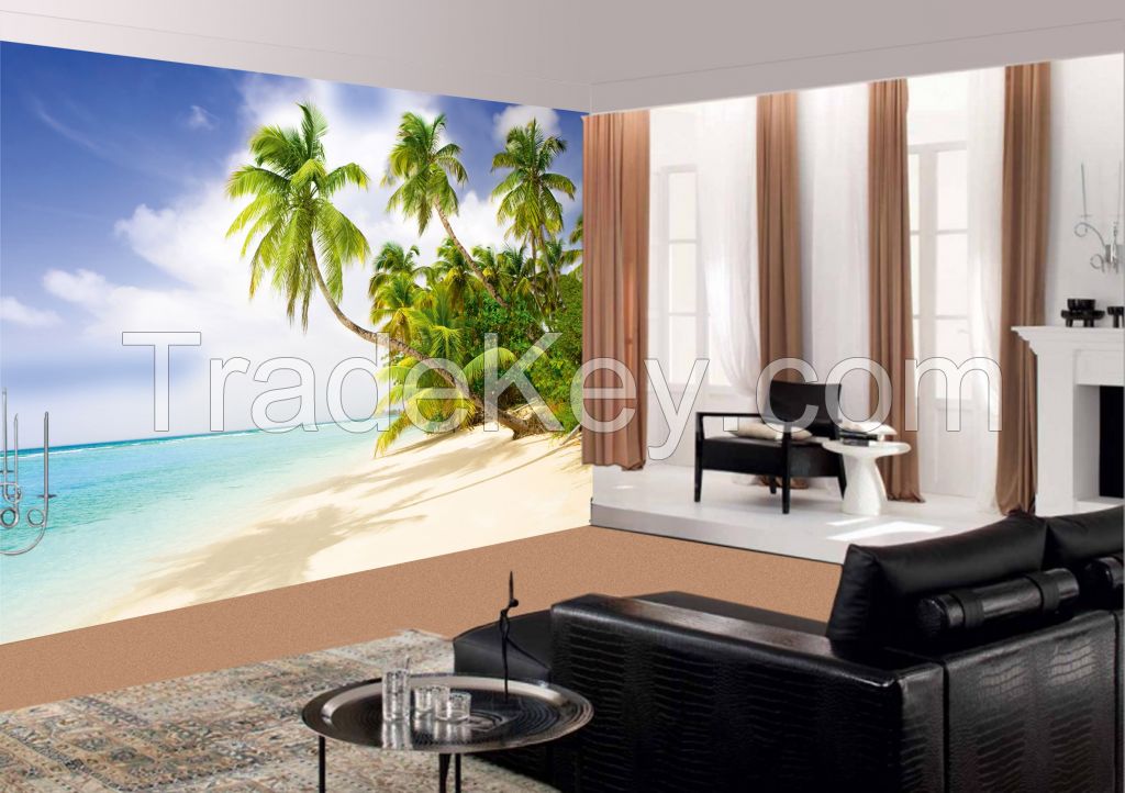 Wall Mural: Beach in the South Seas, Self-adhesive, 272 cm X 198 cm