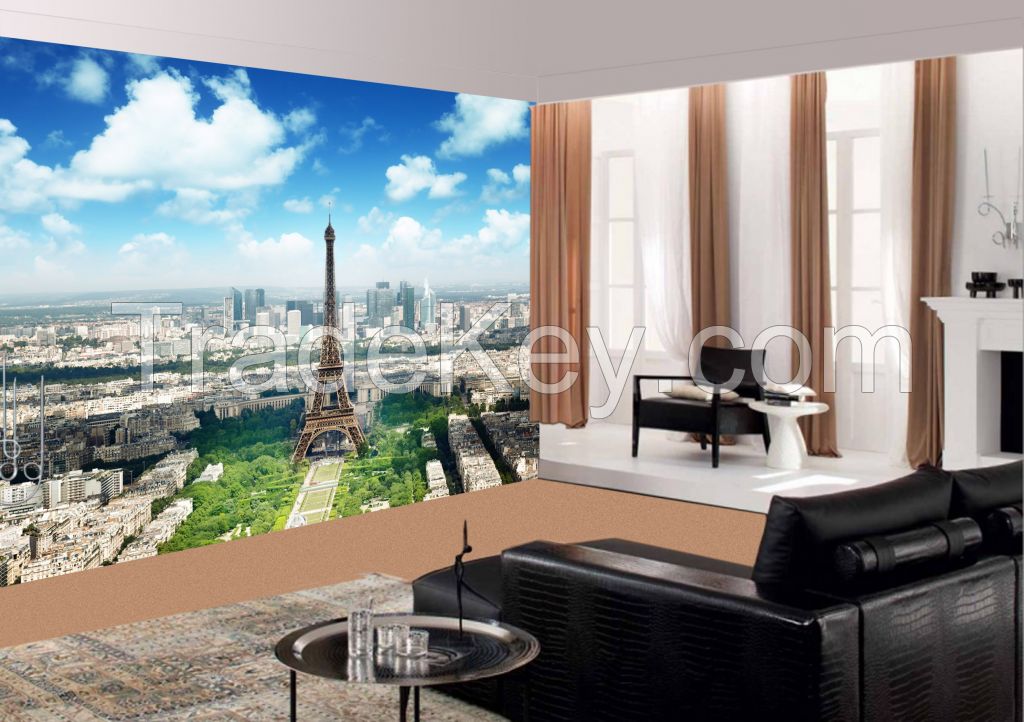 Wall Mural: Eiffel Tower, Self-adhesive, 272 cm X 198 cm