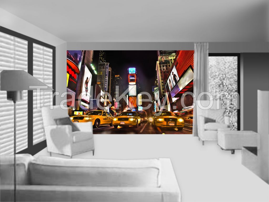 Wall Mural: New York City Cabs, Self-adhesive, 272 cm X 198 cm