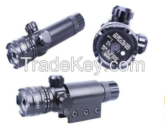 Tactical green beam laser sight with rail mount