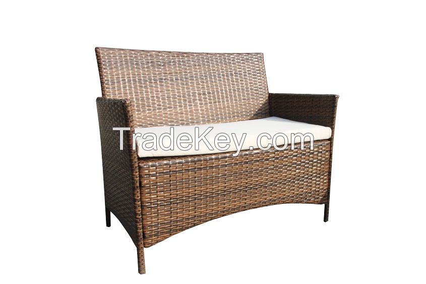 RATTAN CHAIR SET FURNITURE 3108- LIGHT BROWN