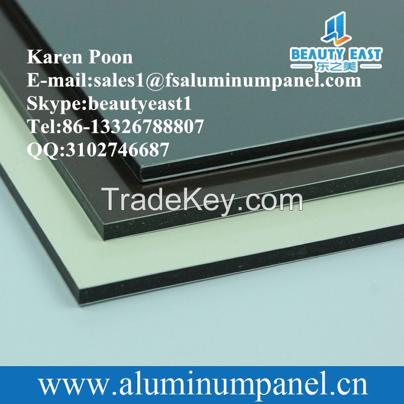 PE PVDF 6mm aluminum composite panel