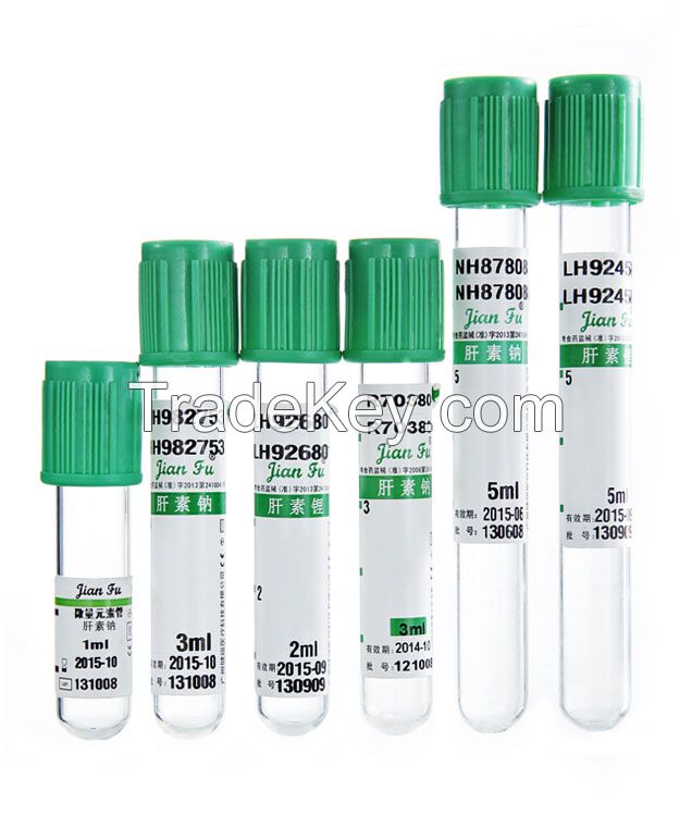 Sodium heparin tube & Lithium heparin tube
